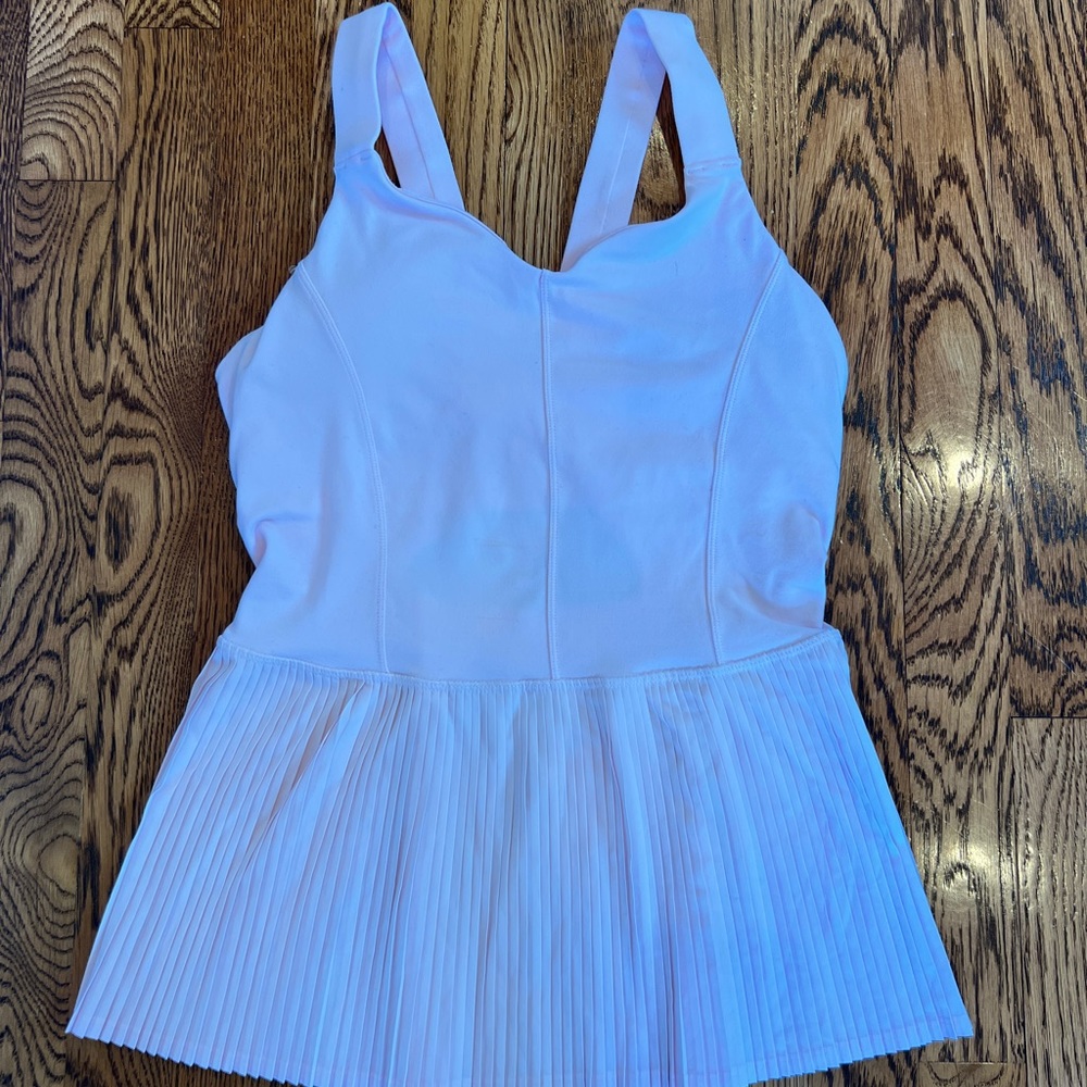 Baby pink lululemon workout top